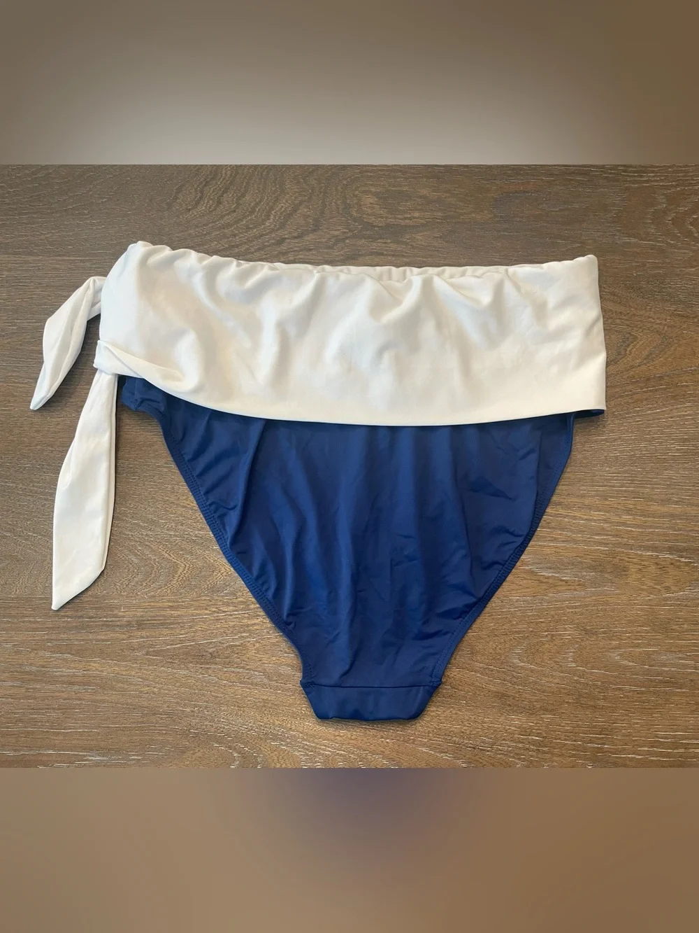 Lauren Ralph Lauren Navy Bikini Set with White Halter Tie (multi-sizing)